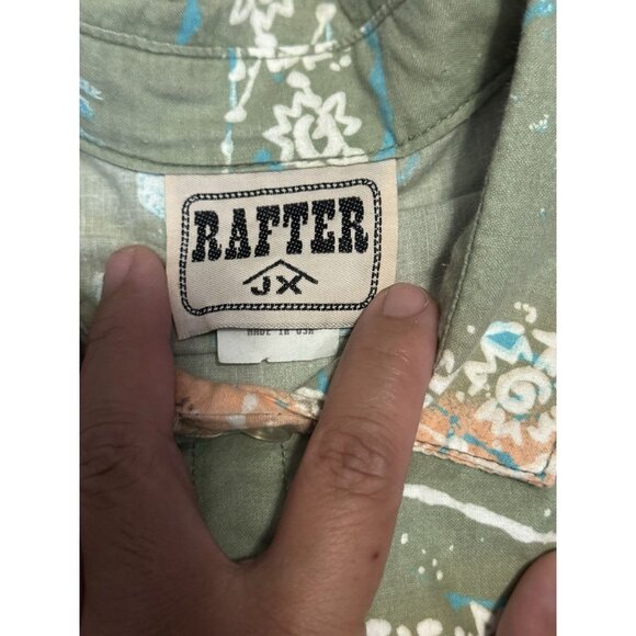 Vintage RAFTER JX Button Shirt Southwestern Aztec Print Rodeo Western Native L - Picture 5 of 10